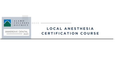 Local Anesthesia Certification Course: October 30, 2026